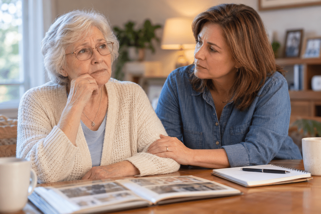 Recognizing the difference between normal aging and early signs of dementia in seniors.