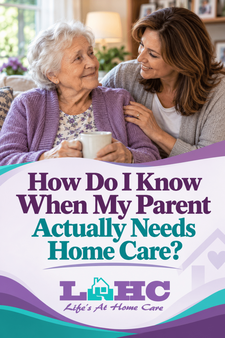 Signs a parent needs home care